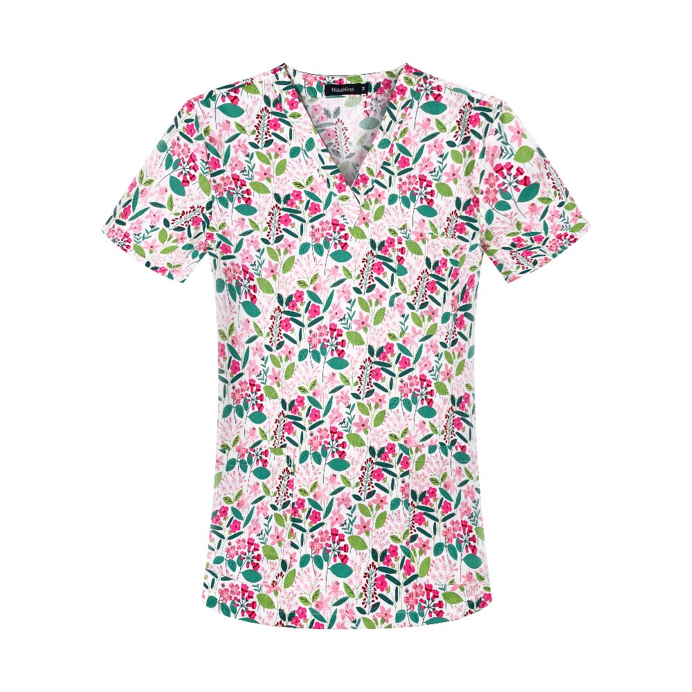 100% Cotton Short-sleeved scrub top