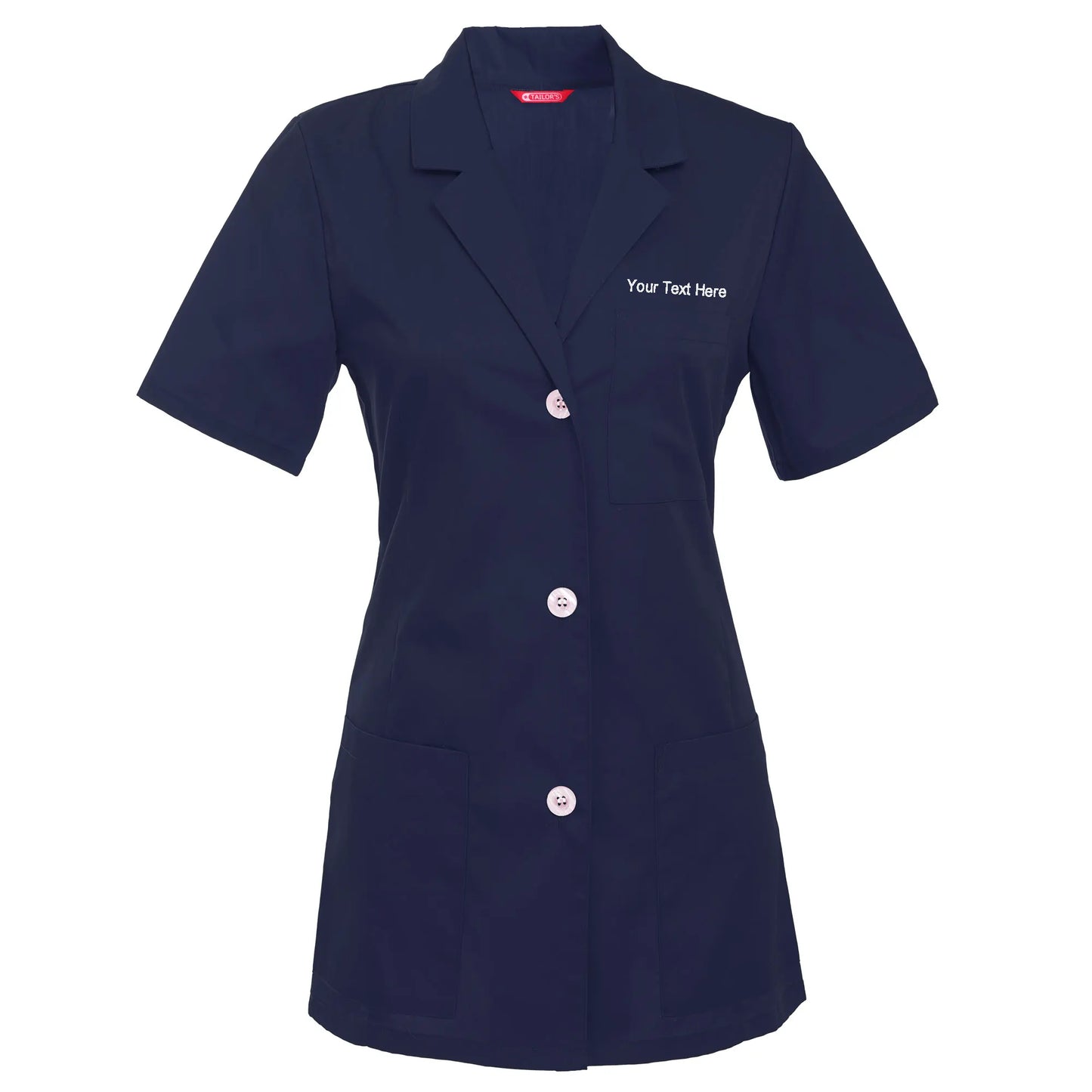 Custom Personalized Women's 29" Short Sleeve Lab Coat