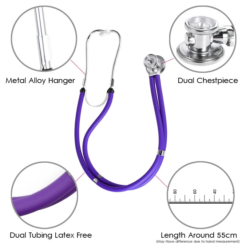 "Medical Diagnostic Starter Kit with Blood Pressure Monitor, Stethoscope, Reflex Hammer, EMT Shear, Penlight, and Pouch"