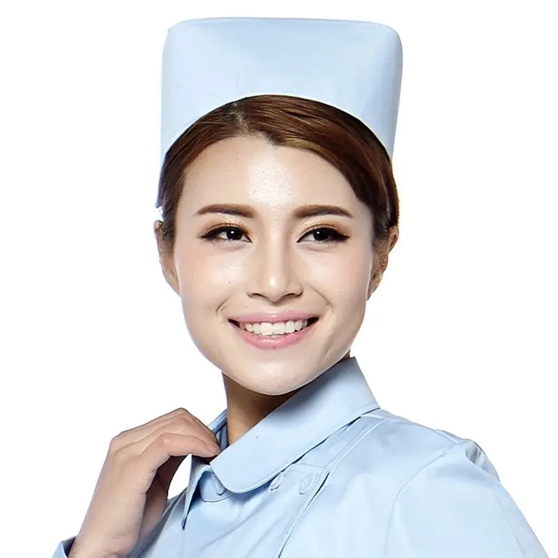 Fashionable 2021 White Nurse Cap - Ideal for Female Medical Professionals at Hospitals and Dental Offices