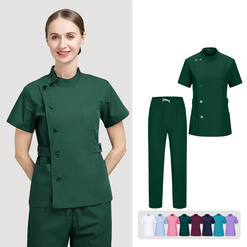 Short-sleeved Medical Uniforms for Doctors, Nurses, Dentists, and Pharmacists