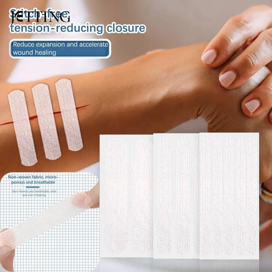 WoundSkinClosure Strips - Postpartum Wound Repair - Cosmetic Surgery Steri Strip Adhesive - Medical Suture-Free Surgical Tape