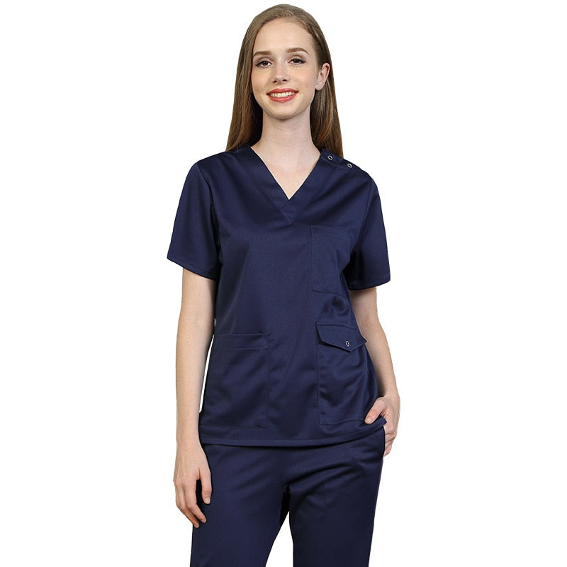 Solid Color Scrubs Set Anti-static