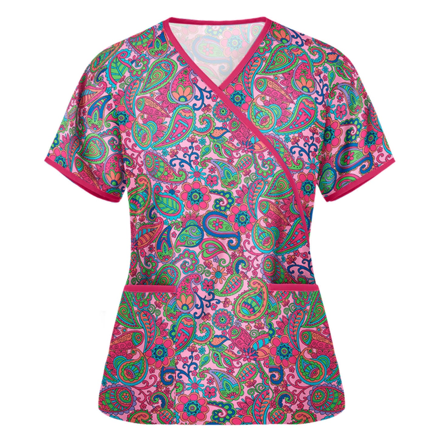 Animal Print Nurse Unisex scrub Tops