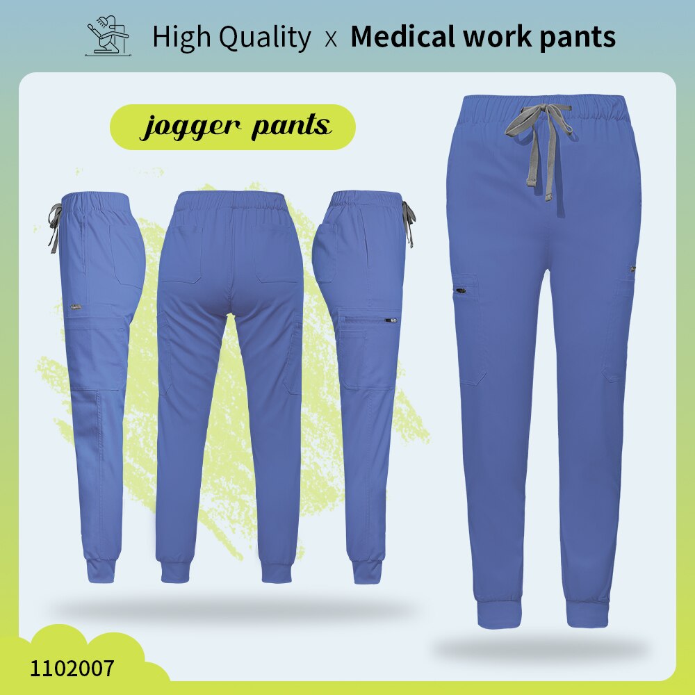 Solid color nursing jogger pants with drawstring