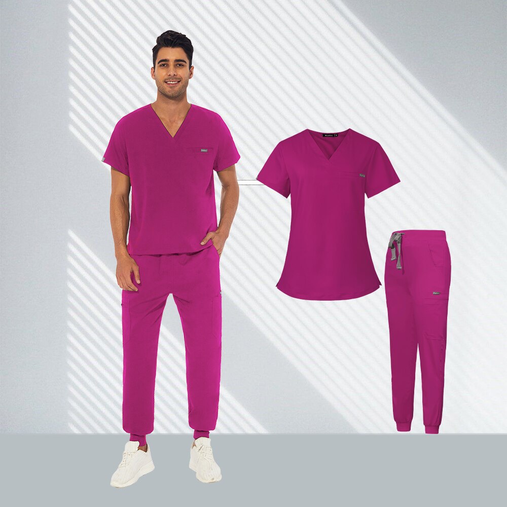 Men’s Short Sleeve Jogger Set V-neck/ pockets