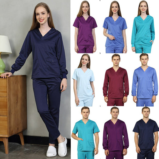 Solid Color Scrubs Set Anti-static