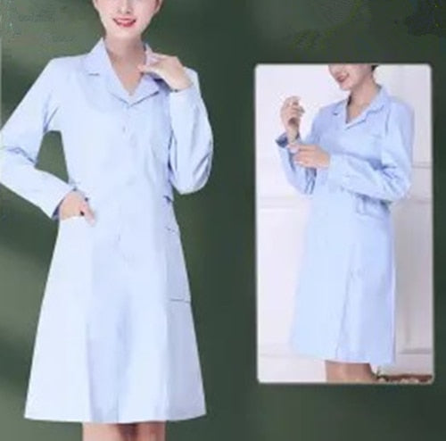 Women's Fashion Lab Coat Short Sleeve  Dress