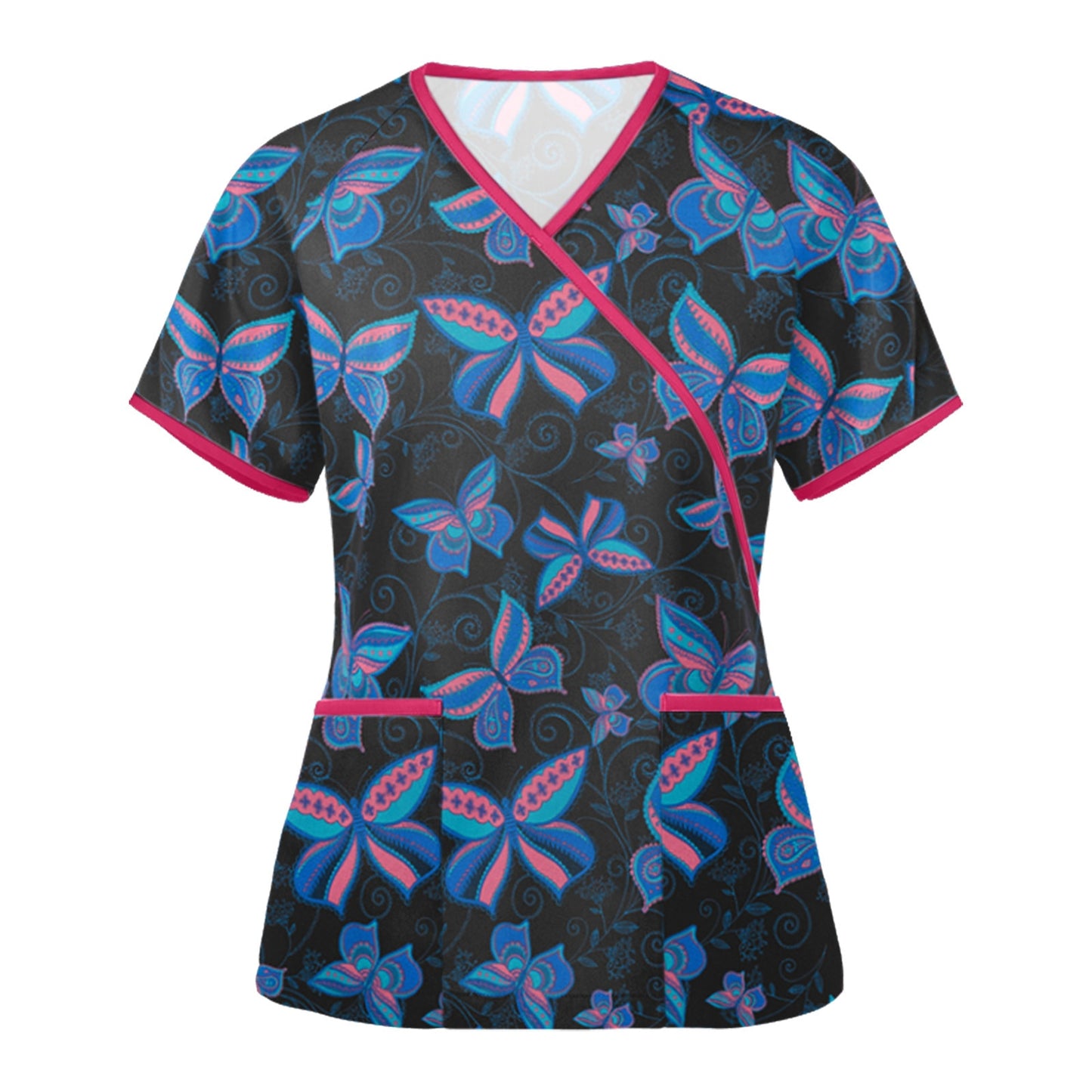 Animal Print Nurse Unisex scrub Tops