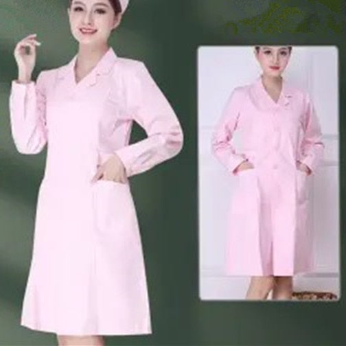 Women's Fashion Lab Coat Short Sleeve  Dress