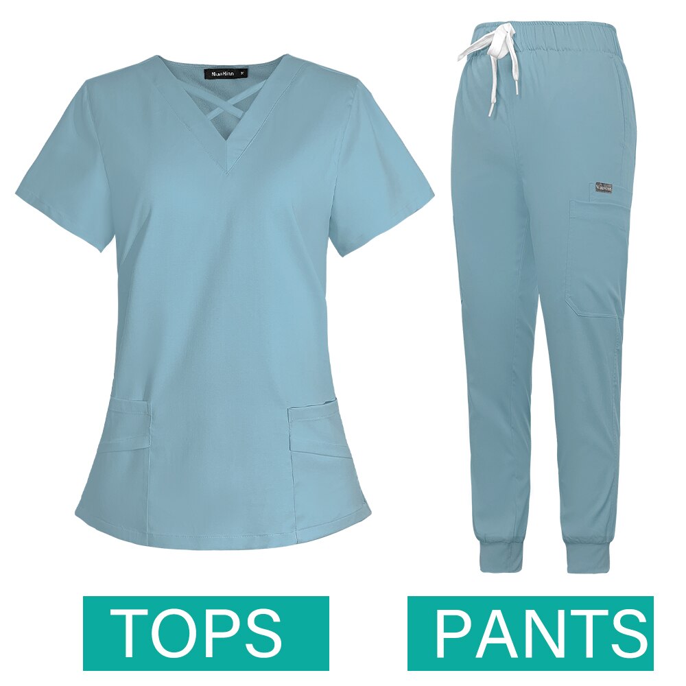 Women Plus Size short sleeved scrub uniform