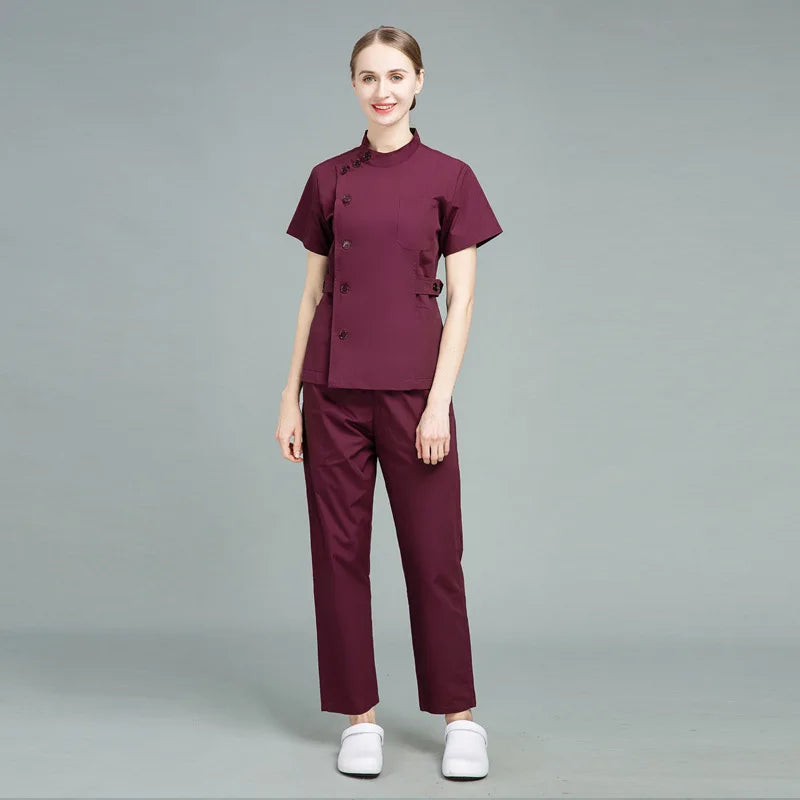 Short-sleeved Medical Uniforms for Doctors, Nurses, Dentists, and Pharmacists