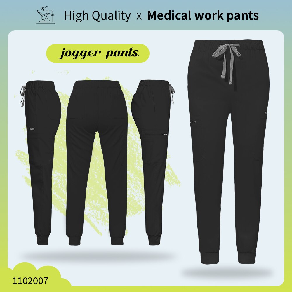 Solid color nursing jogger pants with drawstring