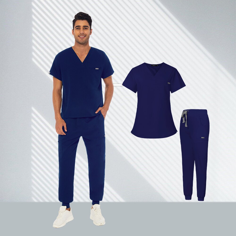 Men’s Short Sleeve Jogger Set V-neck/ pockets