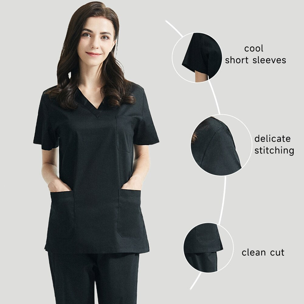 Ladies Workwear Classic V-neck Scrub set