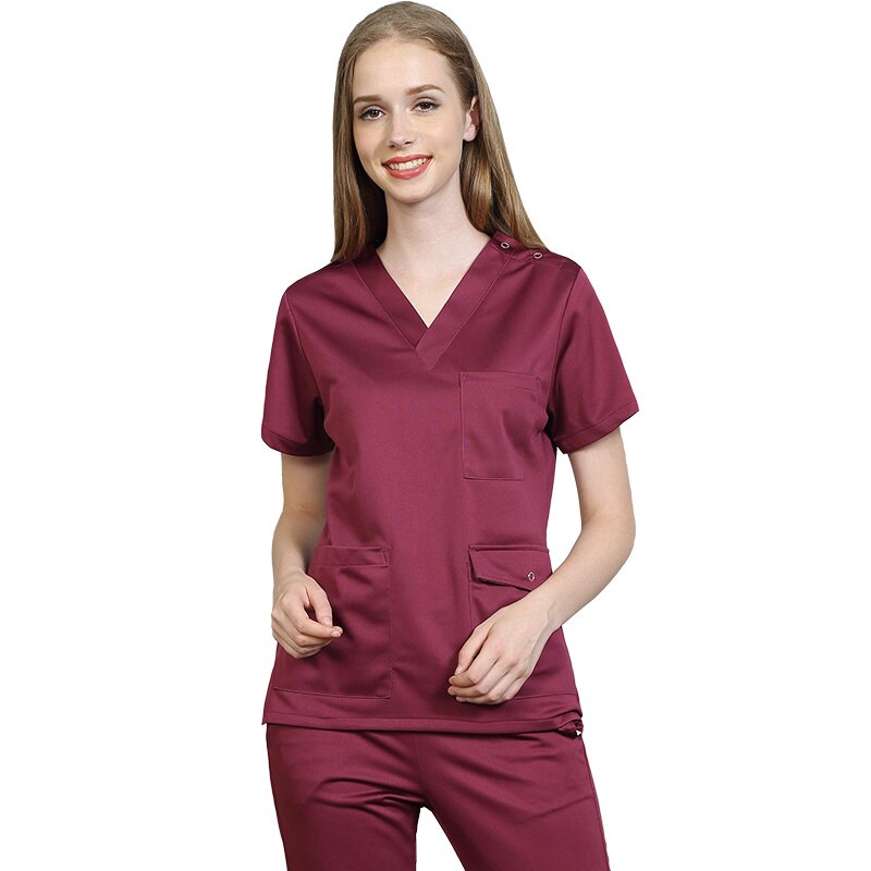 Solid Color Scrubs Set Anti-static