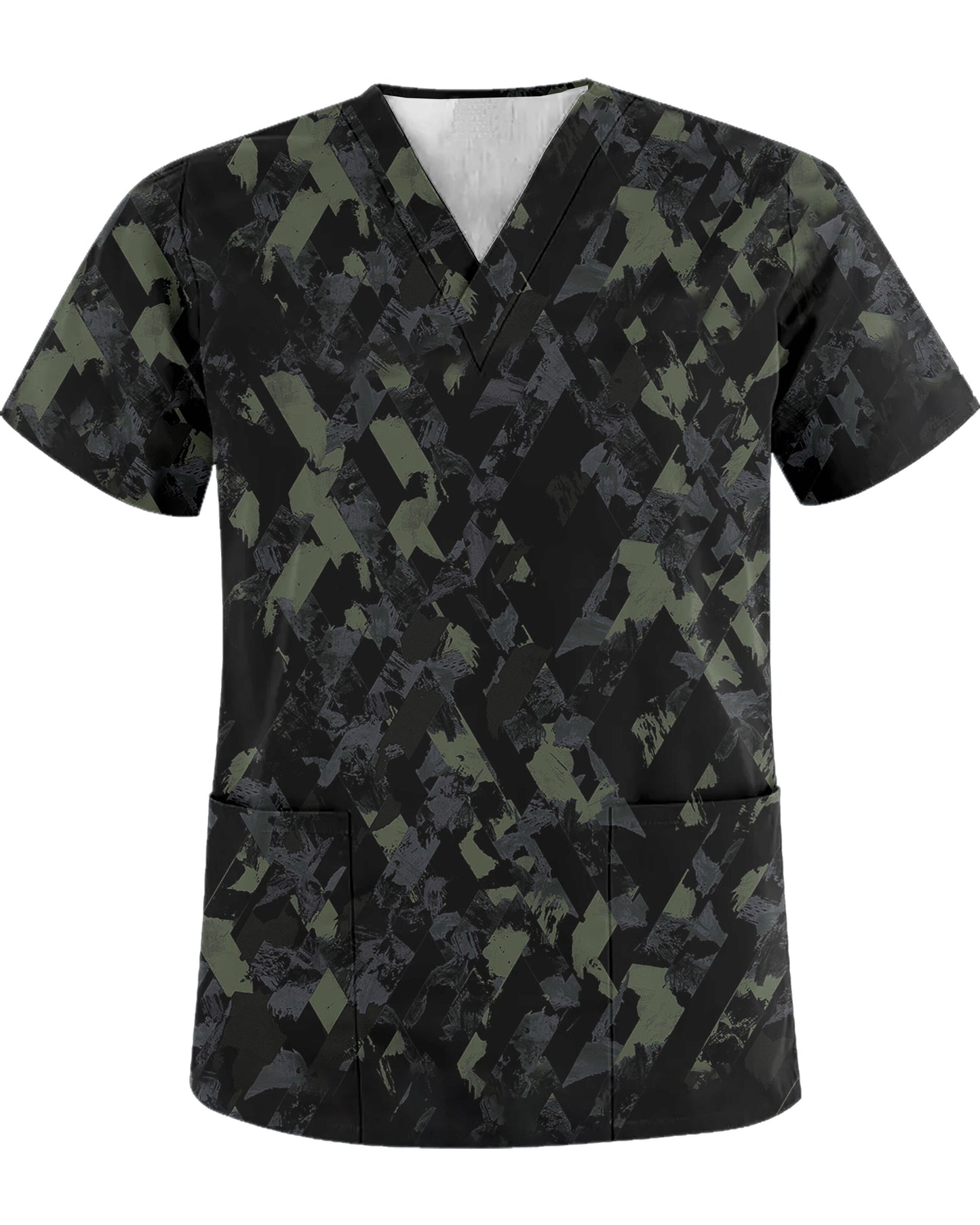 Men's Nurse Uniforms Printed Camouflage