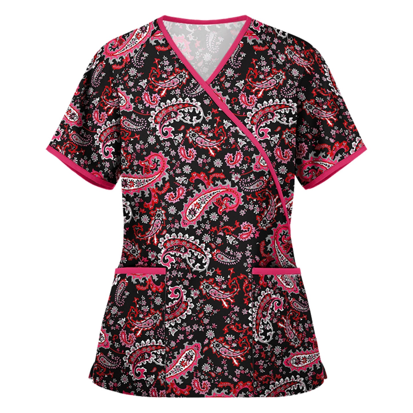 Animal Print Nurse Unisex scrub Tops