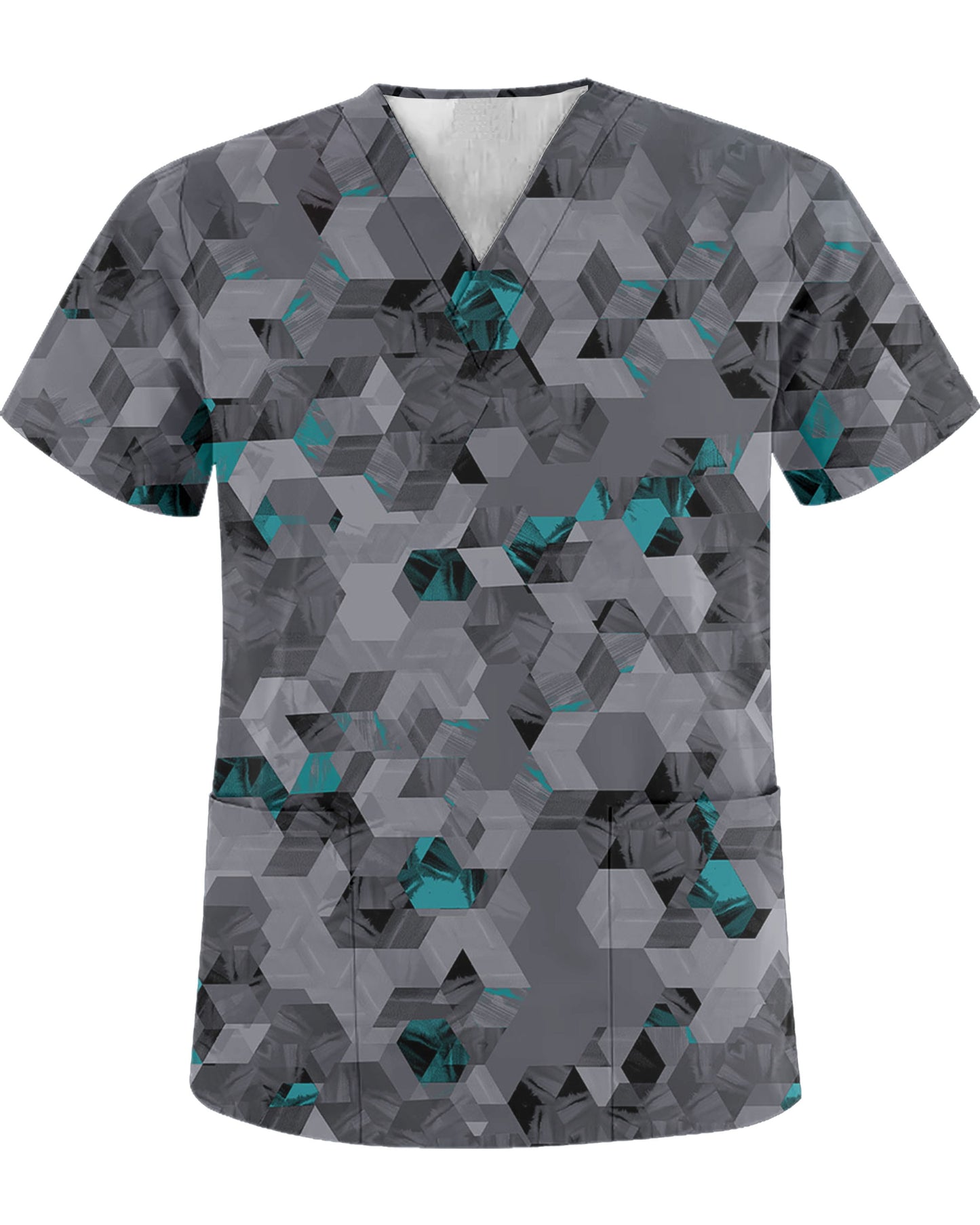 Men's Nurse Uniforms Printed Camouflage