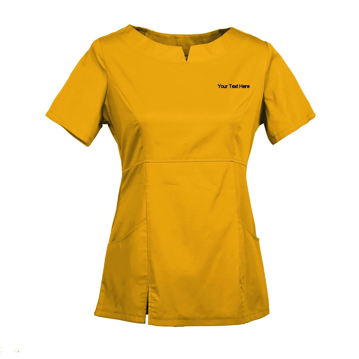 Women's Embroidered Scrub Set Nursing Uniform Set Top and Pants