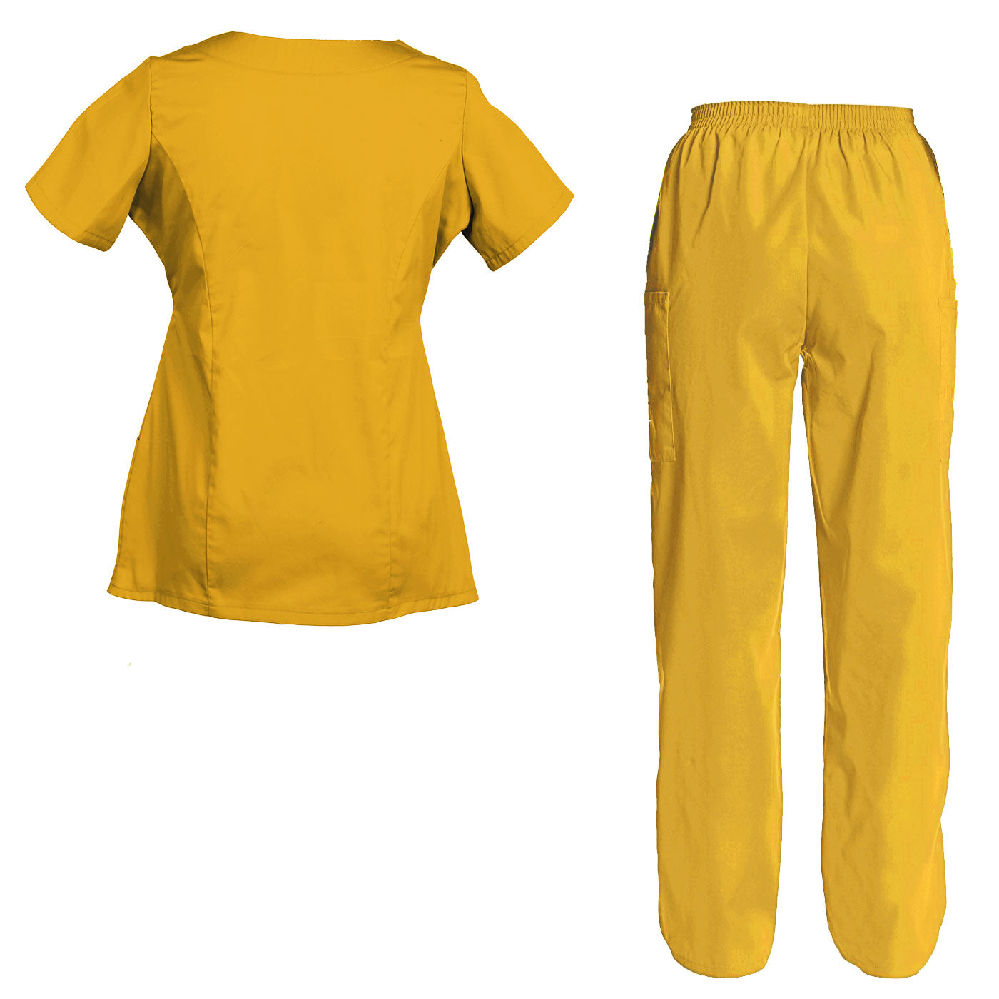 Women's Embroidered Scrub Set Nursing Uniform Set Top and Pants